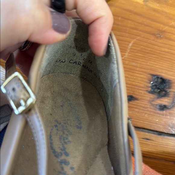 Vintage Capezio dance tan heels size 9.5 fits like 8.5 - Picture 5 of 8